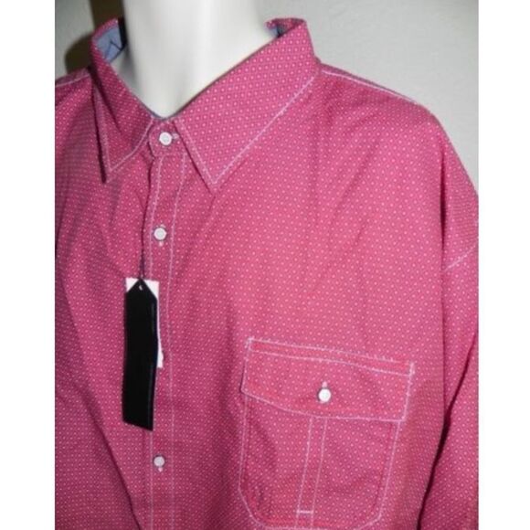 Swiss Cross Shirt Button Front Big & Tall 3XL NWT - Picture 2 of 4